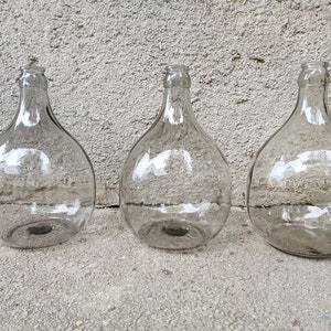 Vintage Demijohn, Vintage Ambrosio, gray glass bottle, gray Ambrosio, gray glass vase, floor bottle vase, floor glass vase, gray damigiana