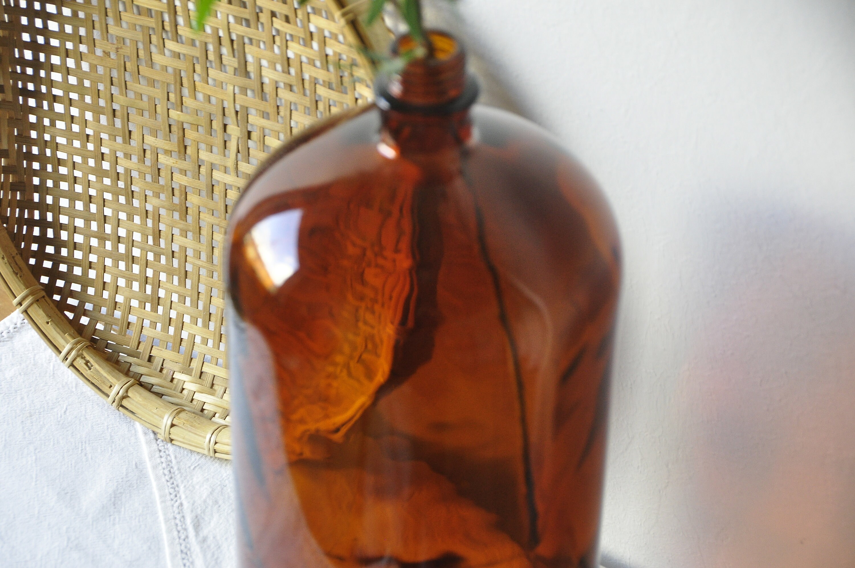Vintage Brown Bottle 1 Gal 4l Bottle Old Brown Glass Amber Etsy