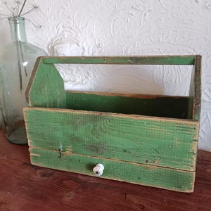 Vintage Tool Box, Rustic Wodden Box, Carpenters Toolbox, Rustic Toolbox ...