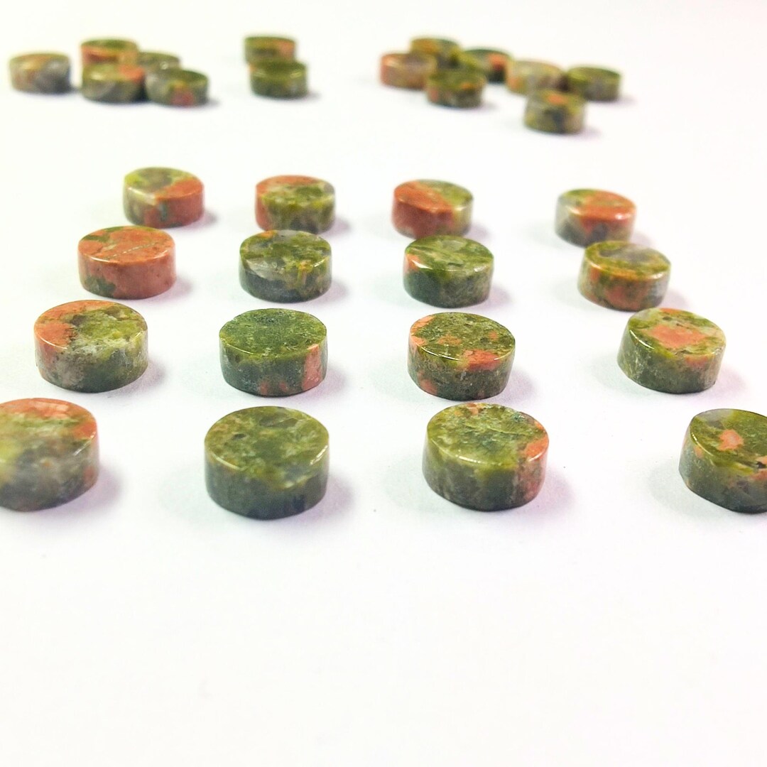 Natural Unakite Jasper Coin Beads - 5mm-25mm Flat Disks - Etsy
