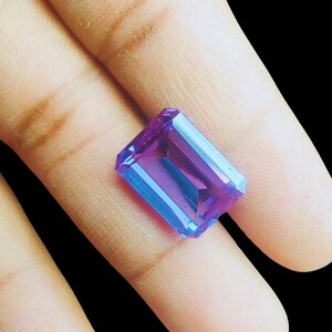 Color Changing Alexandrite Stone: Octagon Step Cut Loose Gemstone (3x5MM To 13x18MM)