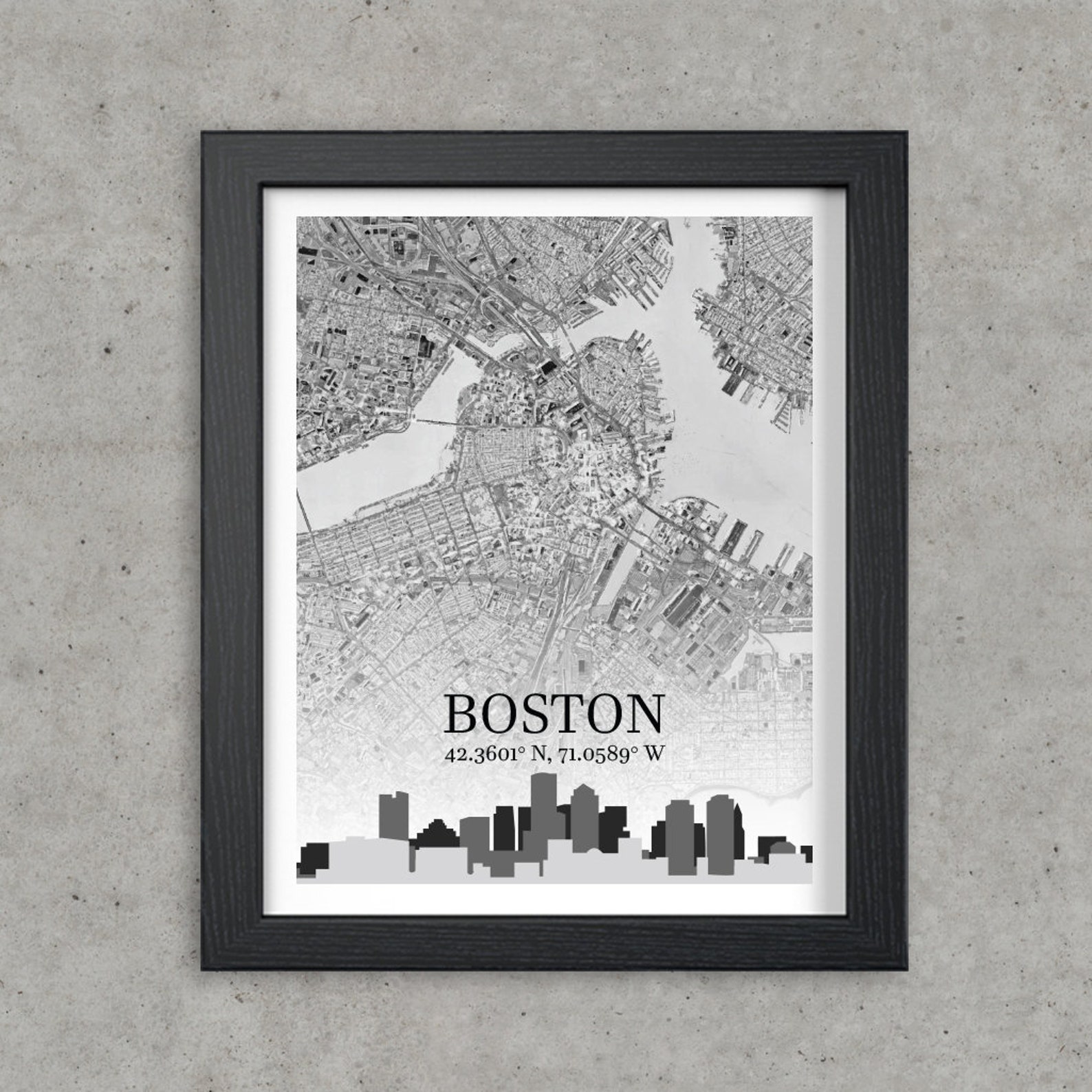 Boston, Printable Wall Decor, Boston Wall Art, Boston Wall Decor