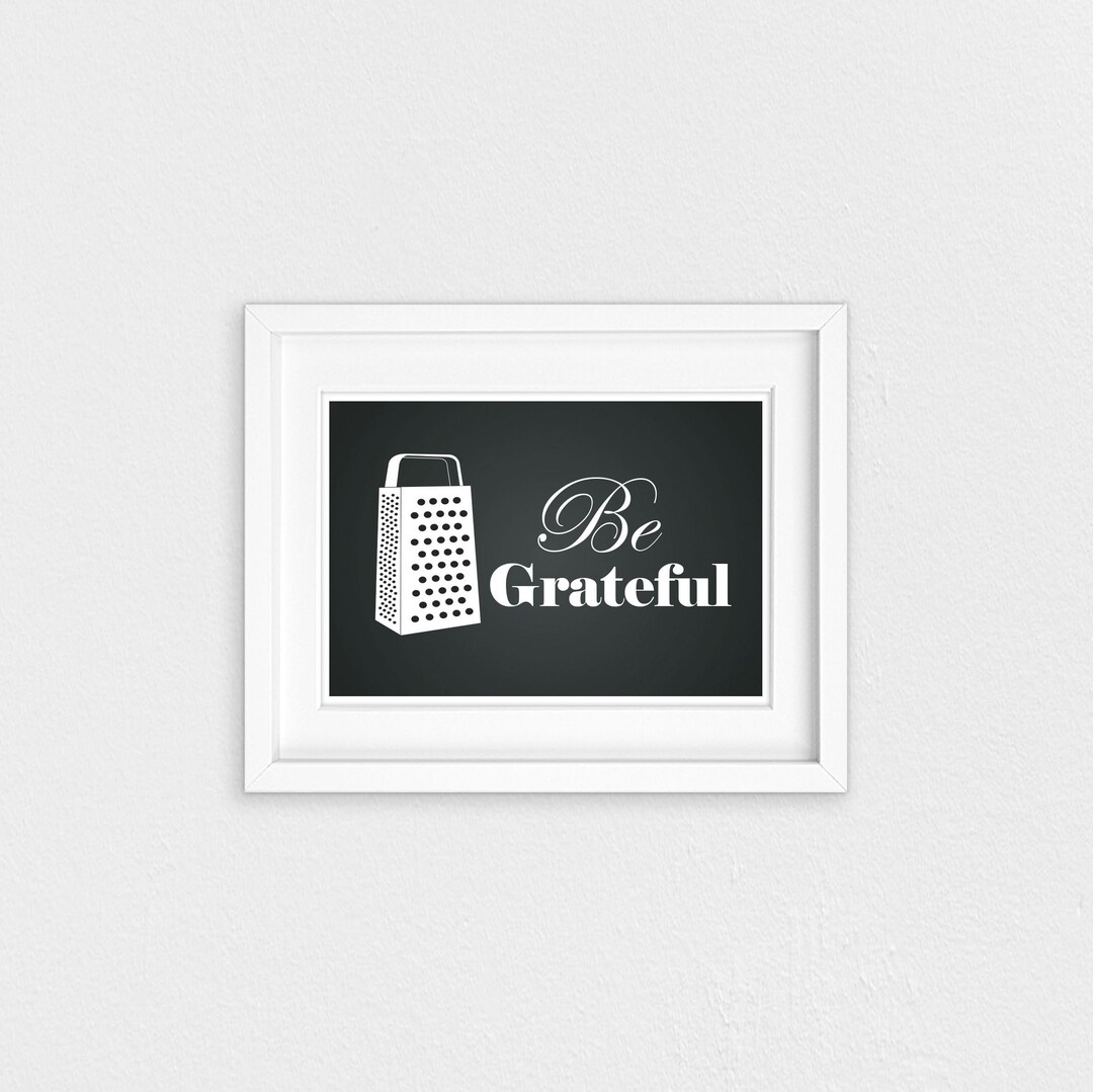 Be Grateful Printable Wall Decor - Etsy
