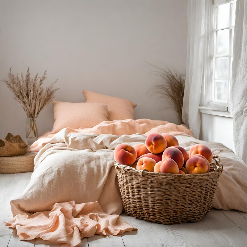 Peach Bedding - Etsy
