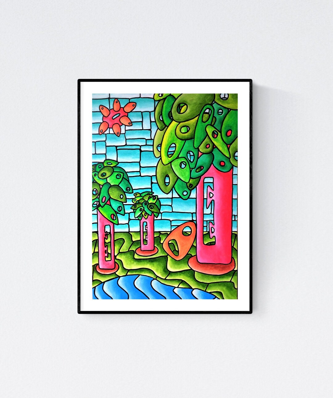 Abstract Landscape Print / Signed Print / Abstract Art / Wall Art / Art