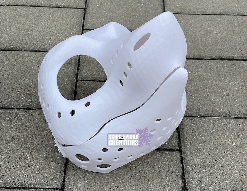 Head Base Toony Sergal Moving Static Jaw for Fursuits, Mascots, Costumes 3D printed image 1