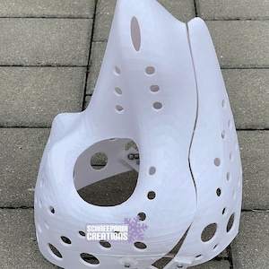 Head Base Toony Sergal Moving Static Jaw for Fursuits, Mascots, Costumes 3D printed image 3