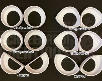 Toony Follow Me Eye Blanks 3D-printed