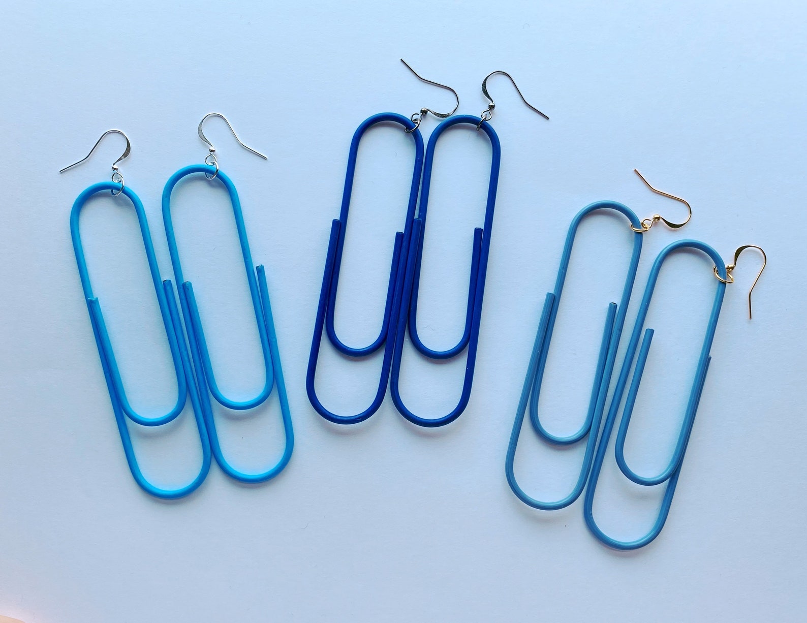 Jumbo Paper Clip Earrings Etsy Israel