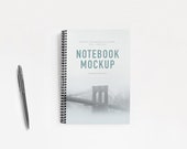 Journal Notebook Template Mockup,Diary Mockup,Planner Mockup,Minimalist Notebook Mock up,PSD,Mockup,Add your design,DIGITAL DOWNLOAD Mockup