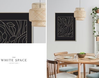Kitchen Mockup, Dining Room Mockup, Editable Mockup, Change Wall Colour, Add Wallpaper, PSD Mockup, Smart Objects, PSD Frame Mockup, Mockup