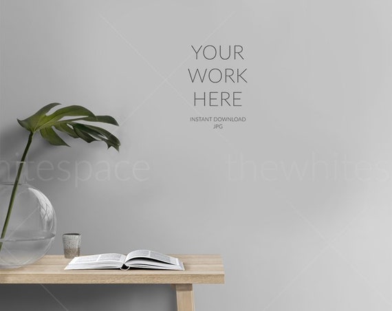 Empty Wall Mockup Frameless Living Room Mock Up Wallinterior