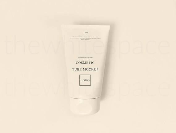 Cosmetic Tube Mockup Sunscreen Tube Mockup Blank Tube Mockup