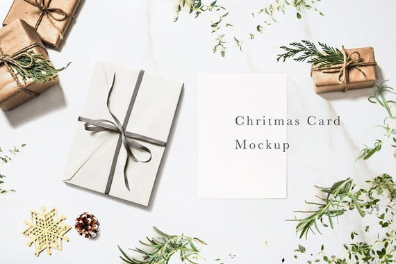 Christmas Mockup Christmas Card Mockup 5x7 Card Mockup Flatlay Christmas Mockup Christmas Card Mockup 5x7 Card Mockup Flatlay