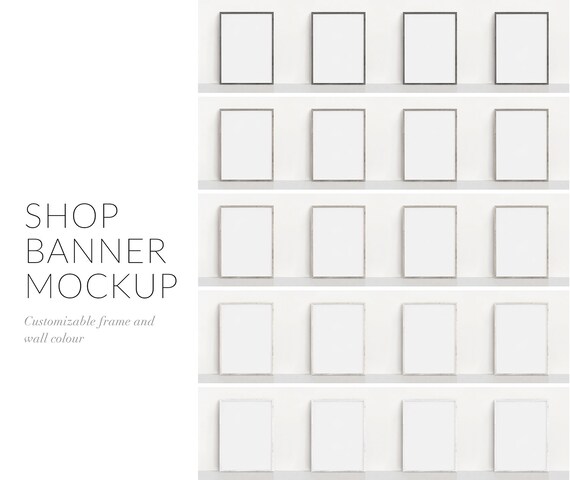 Etsy Shop Banner Frame Mockup Etsy Cover Photoetsy Cover Free
