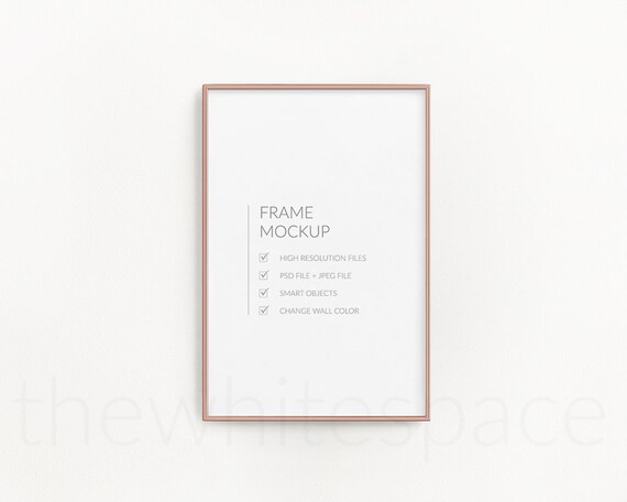 Copper Frame Mockupstock Photomockupbronze Frame Mockups Etsy