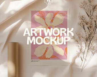 Poster Mockup, Print Mockup, Mockup, Kunstdruck Mockup, Poster Mockup, Mockup Poster, Papier Mockup, Print Mock Up PSD Datei, digitaler Download
