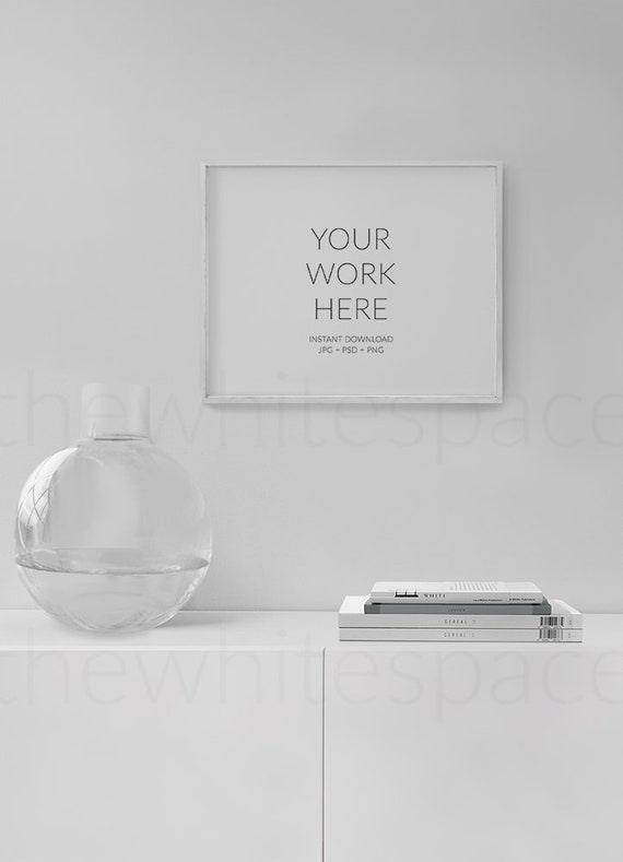 Frame Mockup 8x10 Landscape Mockup 4 5 Ratio Frame Etsy