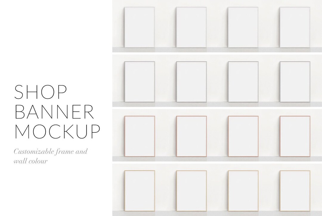 Customizable Etsy Shop Banner Etsy Shop Banner Frame Etsy