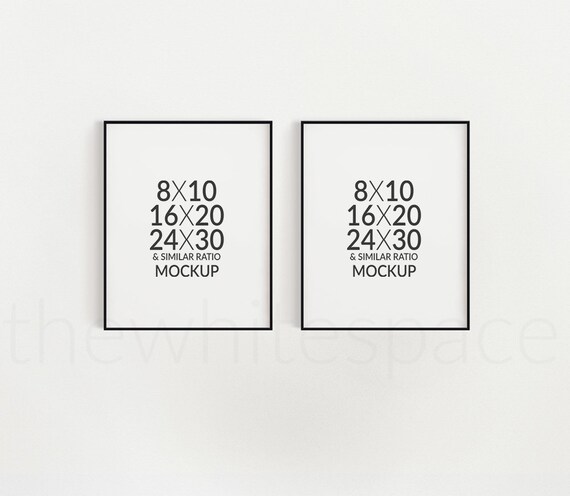 Frame Mockupdouble Frame Mockup2 Frames Mockupset Of Frames Etsy