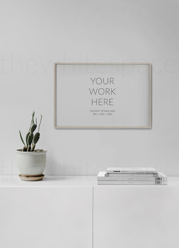Download Horizontal Frame Mockuplandscape Mock Up16x24 Mockup 8x12 Etsy PSD Mockup Templates