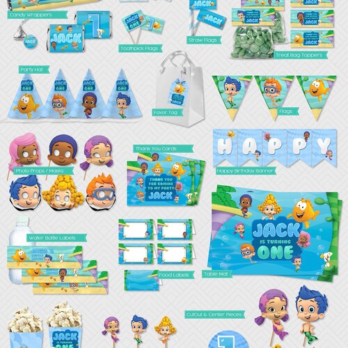 Bubble Guppies Alphabet - Etsy