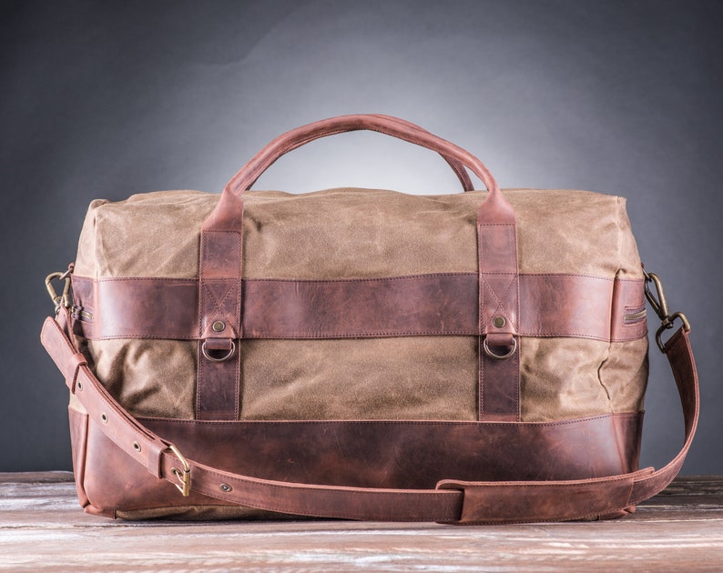 Holdall Bag for Men Holdall Men's Waxed Canvas Holdall - Etsy