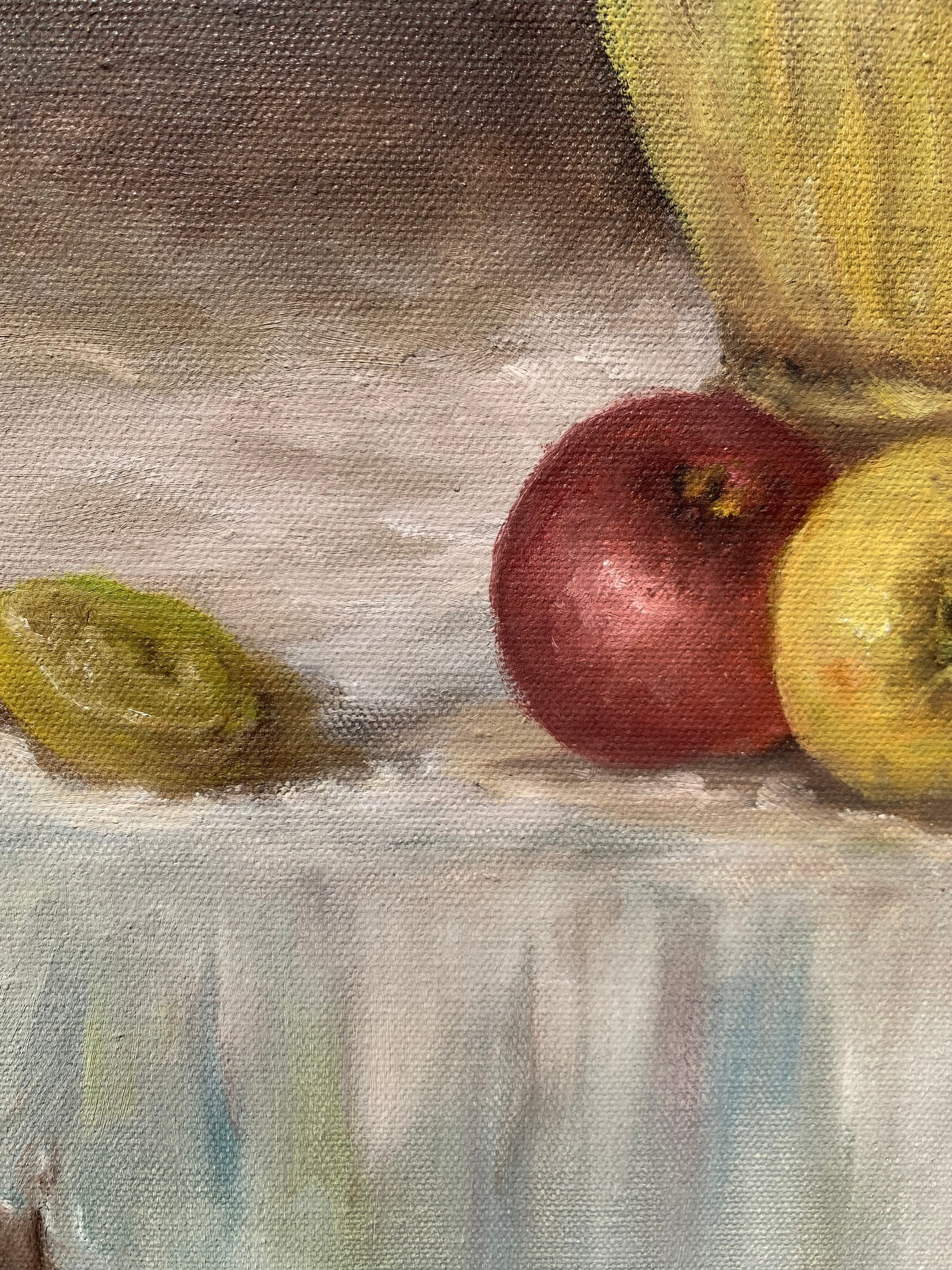 Vintage Original Oil Painting On Canvas Still Life Framed Etsy