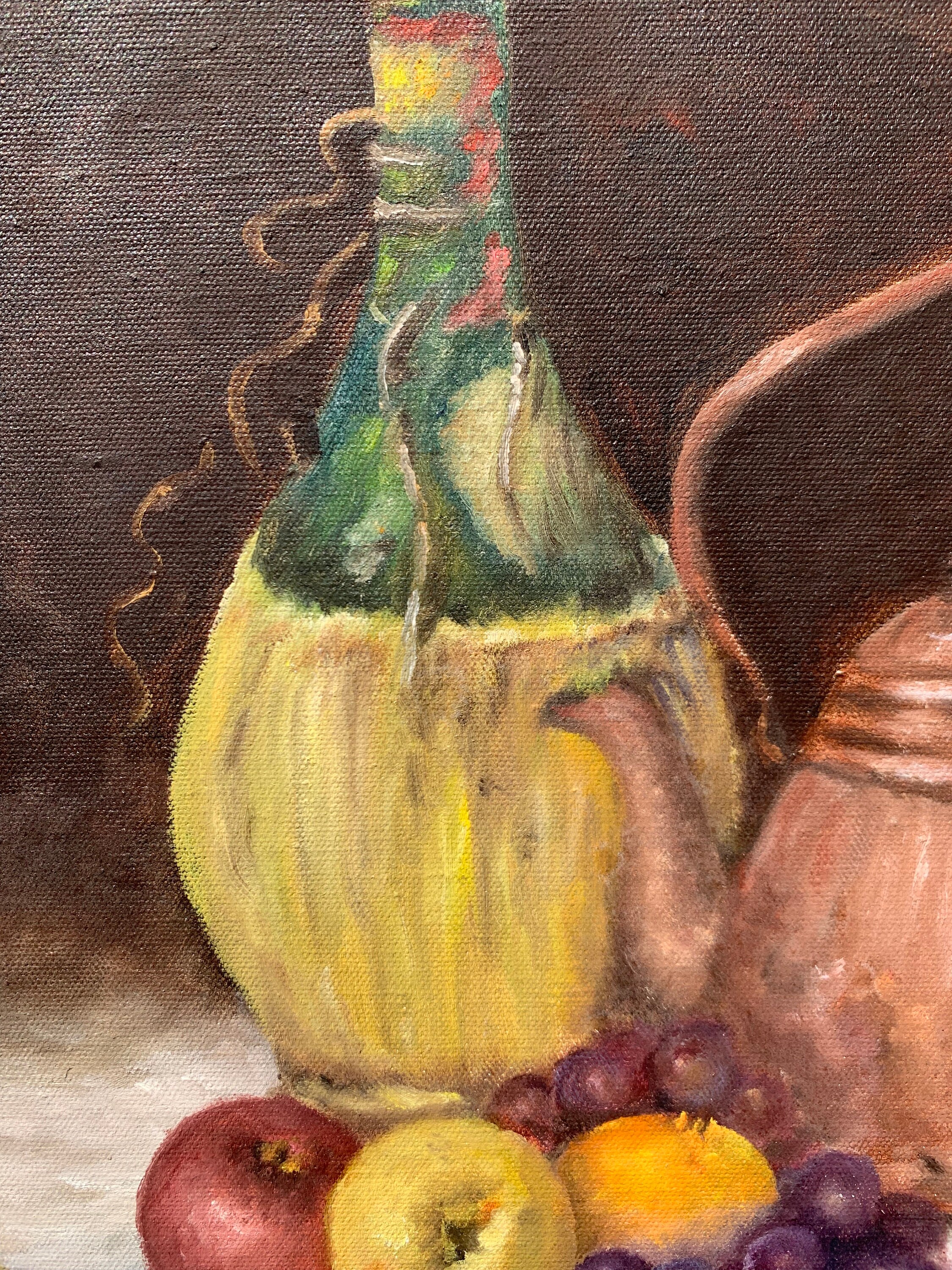 Vintage Original Oil Painting On Canvas Still Life Framed Etsy