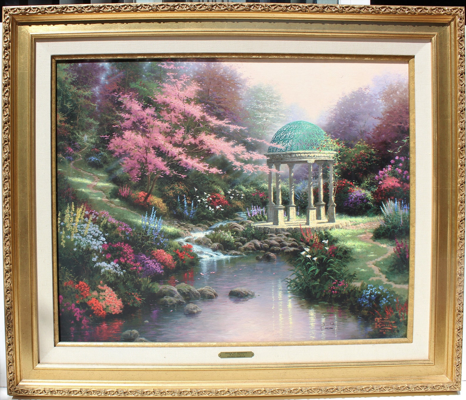 Thomas Kinkade the Garden of Prayer Ii on S/N Canvas, 24 X 30 Limited