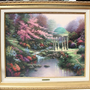Thomas Kinkade &quot;The Garden of Prayer II&quot; on S/N Canvas, 24&quot; x 30&quot; Limited Edition