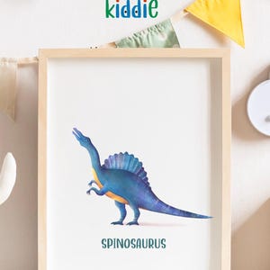 Spinosaurus Printable Art | Kids Room Decor | Dino Nursery Poster | Nursery Dino Decor | Wall Art | Nursery Print | Kids Room Decor | Prints