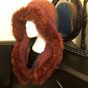 Warm and Cozy Women's Hooded Pixie with Faux Fur Trim - Perfect for Winter