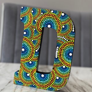 Personalized Handmade Dot Art Alphabet Letter. MADE TO ORDER - Etsy