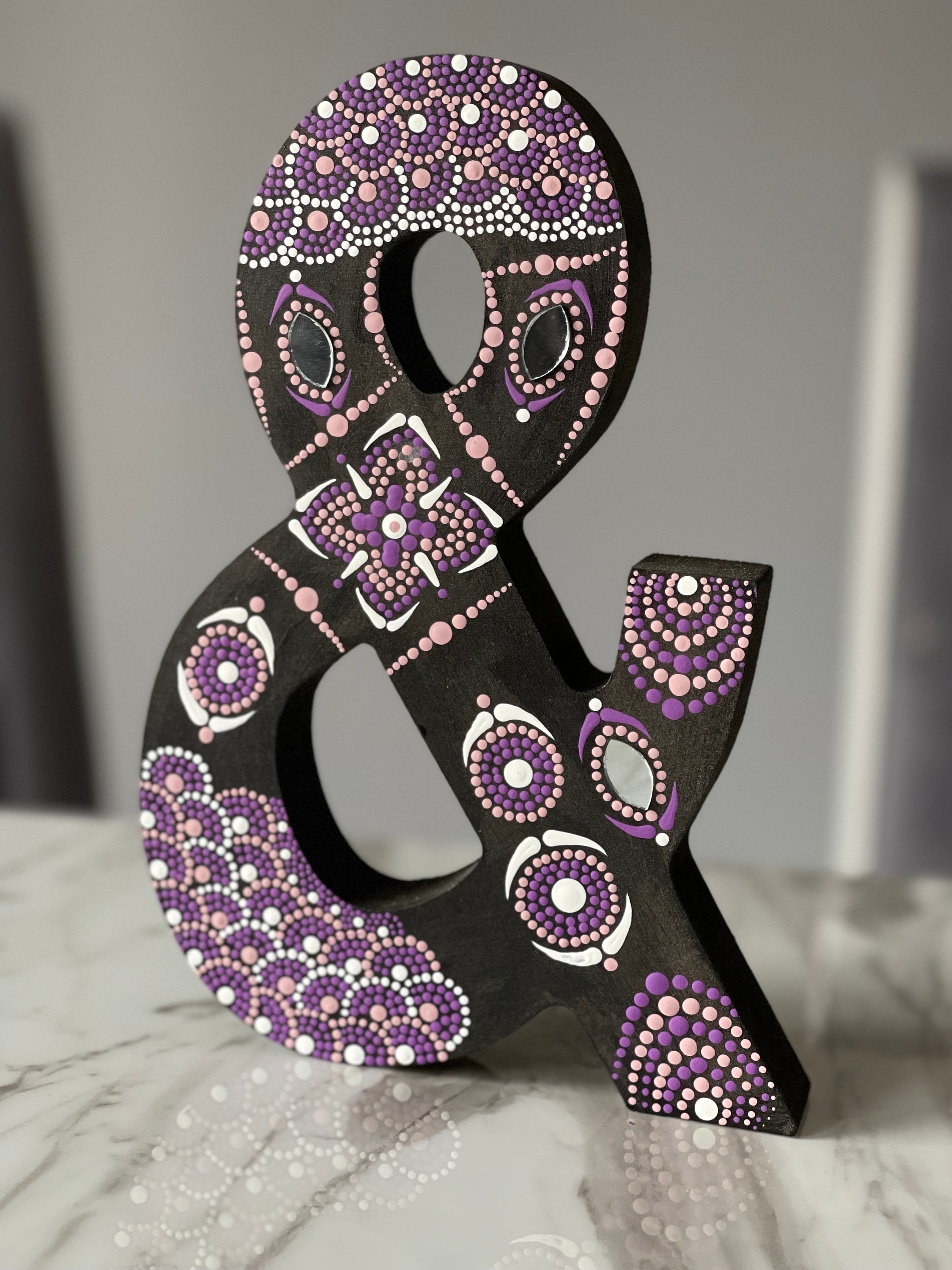 Personalized Handmade Dot Art Alphabet Letter. MADE TO ORDER - Etsy