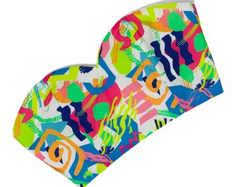 Funky Print Crop Top Bustier