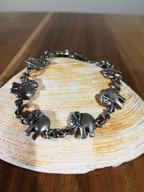 Vintage Sterling Silver Elephant 