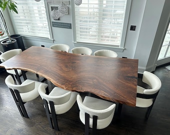 Live Edge Dining Table Walnut