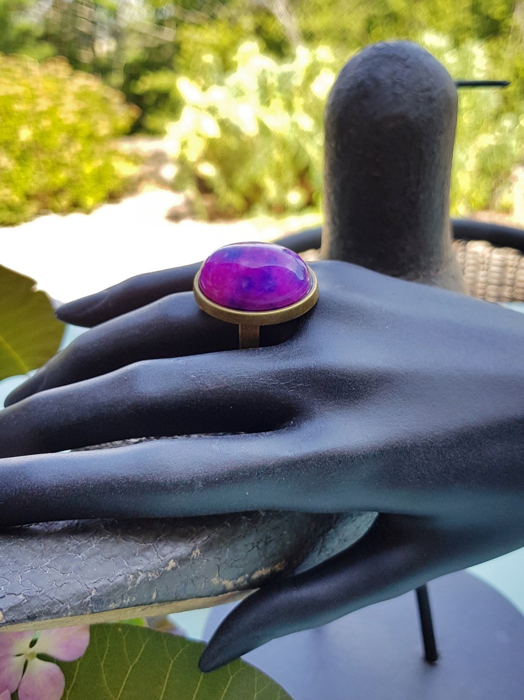 Pink Jade Ring Oval Adjustable Oval Ring for Women by - Etsy Australia