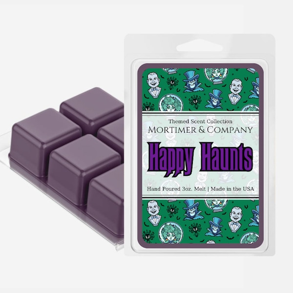 HAPPY HAUNTS | Shiny Disney Wax Melts | The Haunted Mansion Madam Leota Inspired | Disney Home Decor | Disney Scent | Disney Gift