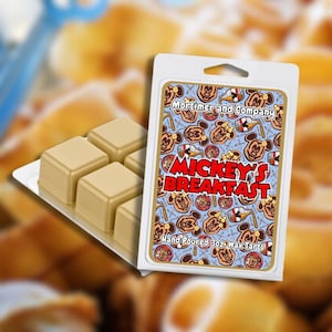 Mickeys Breakfast | Disney Mickey Mouse Waffles Inspired Scented Soy Disney Wax Melts