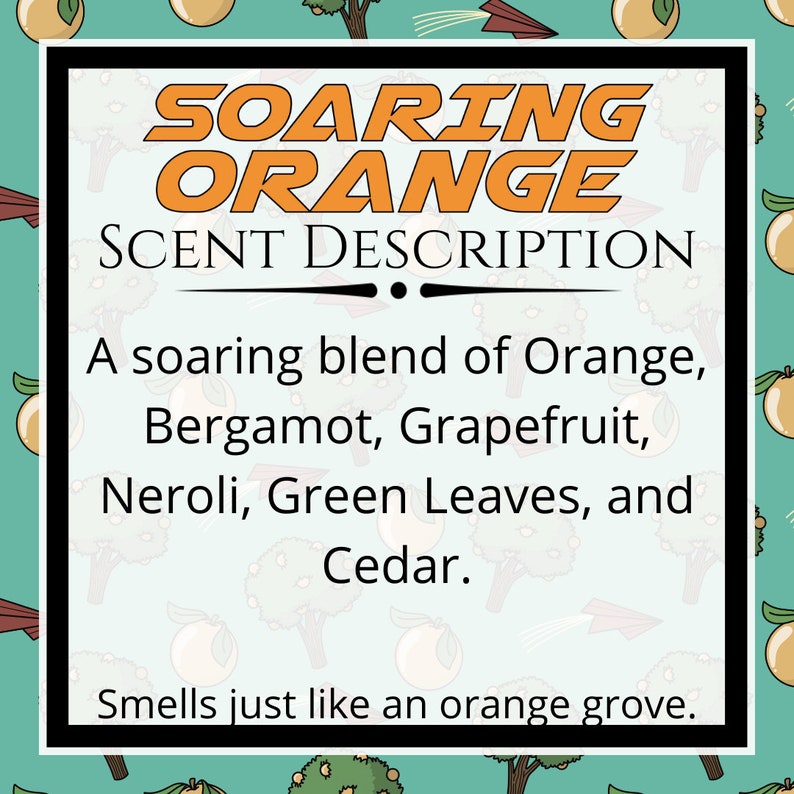 SOARING ORANGE Disney Candle Soarin Over California Orange Groves Inspired Disney Home Decor Disney Scent Disney Gift image 2