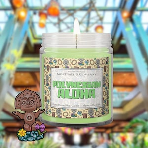 POLYNESIAN ALOHA Disney Resort Inspired Candle | Tropical Polynesian Resort Lobby Fragrance | Disney Home Decor | Disney Gift | Disney Scent