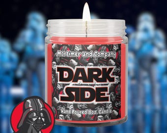 Dark Side Disney Inspired Star Wars Scented Candle | Darth Vader Gift | Sith Candle | Galactic Decor | Galaxys Edge Gift | Theme Park Gift