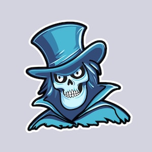 HATBOX GHOST Sticker | Haunted Mansion | Disney Movie and Theme Parks Inspired Disney Decal | Water Bottle Sticker | Notebook Sticker