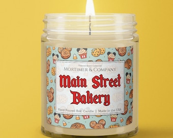 MAIN ST. BAKERY | Disney Candle | Main Street Bakery Delicious Disney Snacks Inspired | Disney Home Decor | Disney Scent | Disney Gift