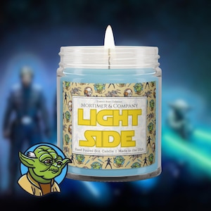 LICHTE Kaars Star Wars-film geïnspireerde kaars | Jedi Luke Skywalker-geur | Star Wars-huisdecoratie | Star Wars-cadeau | Disney-geur