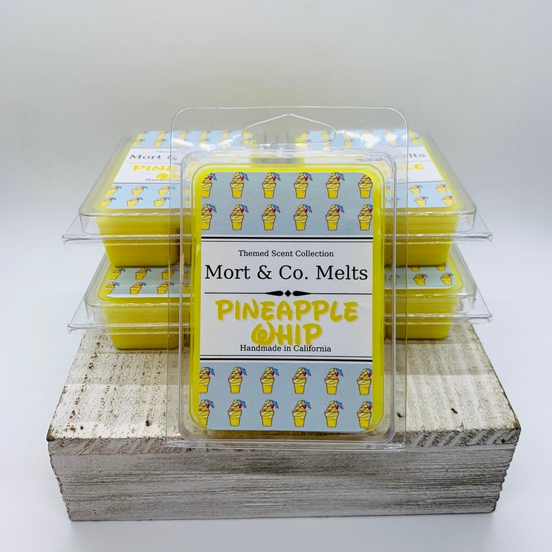 Pineapple Whip Wax Warmer Melts Disneyland Tiki Room Dole Whip Inspired Whimsical Highly Scented Natural Soy Wax