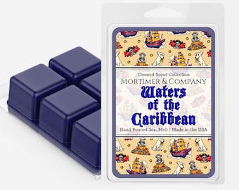 AGUAS del CARIBE / Piratas del Caribe Inspiradas / Shiny Disney Wax Melts / Disney Home Decor / Disney Scent / Disney Gift