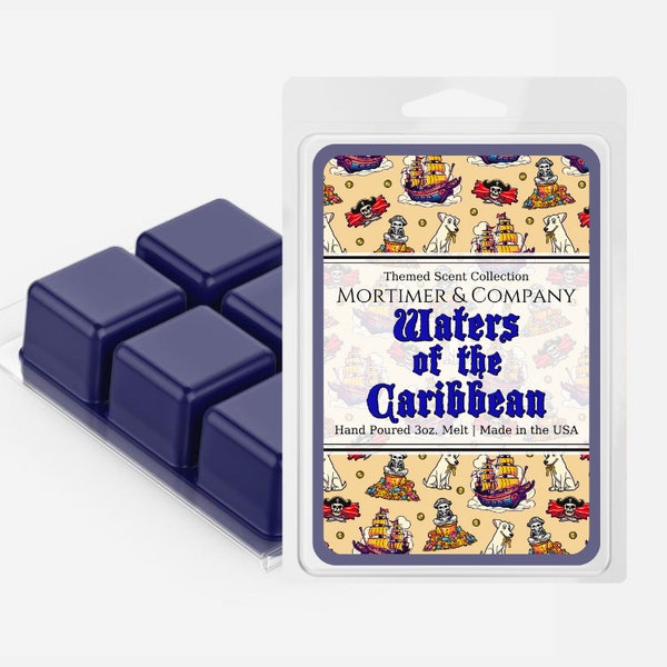 WATERS of the CARIBBEAN | Pirates of the Caribbean Inspired | Shiny Disney Wax Melts | Disney Home Decor | Disney Scent | Disney Gift